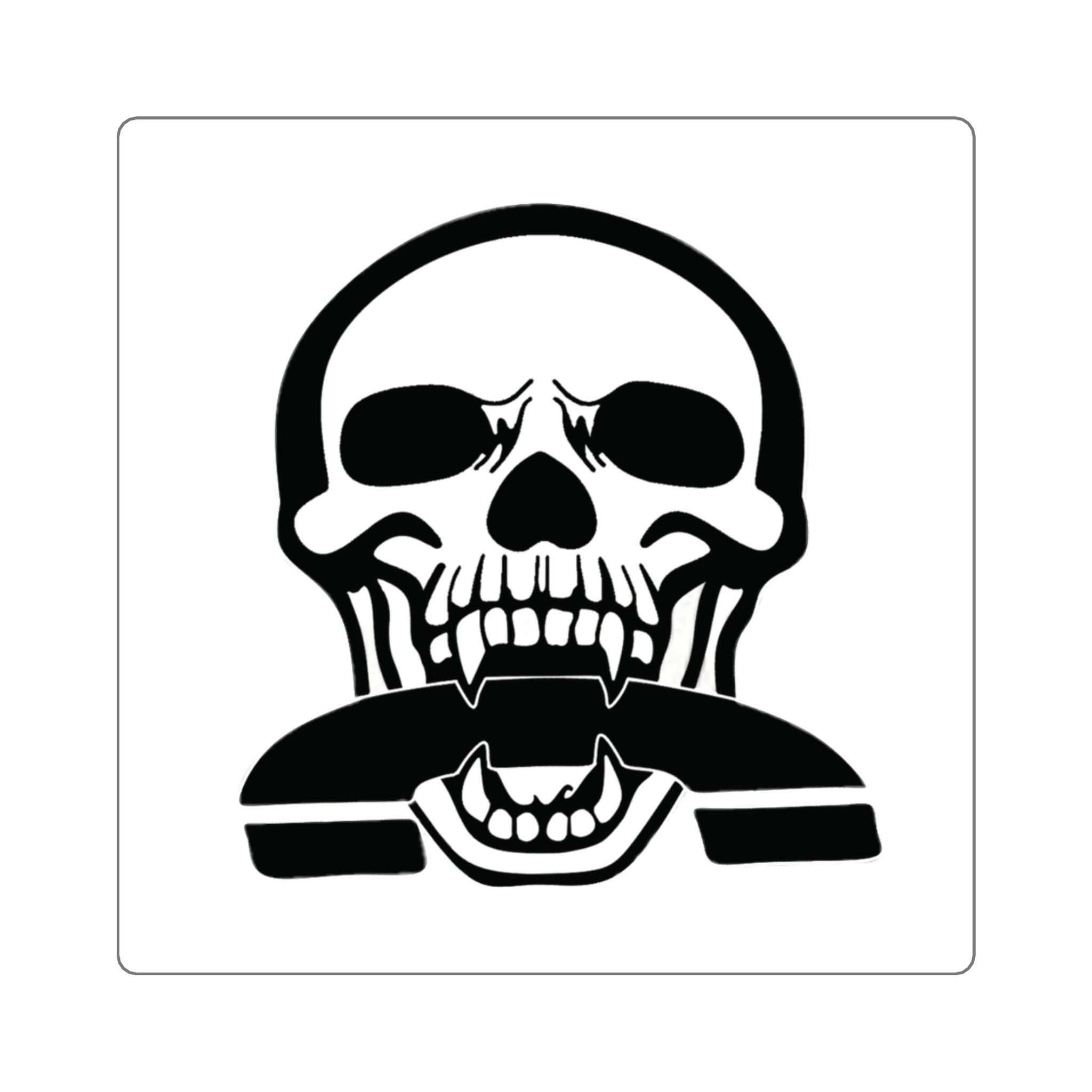 Radio — “No Comms No Bombs” Square Sticker